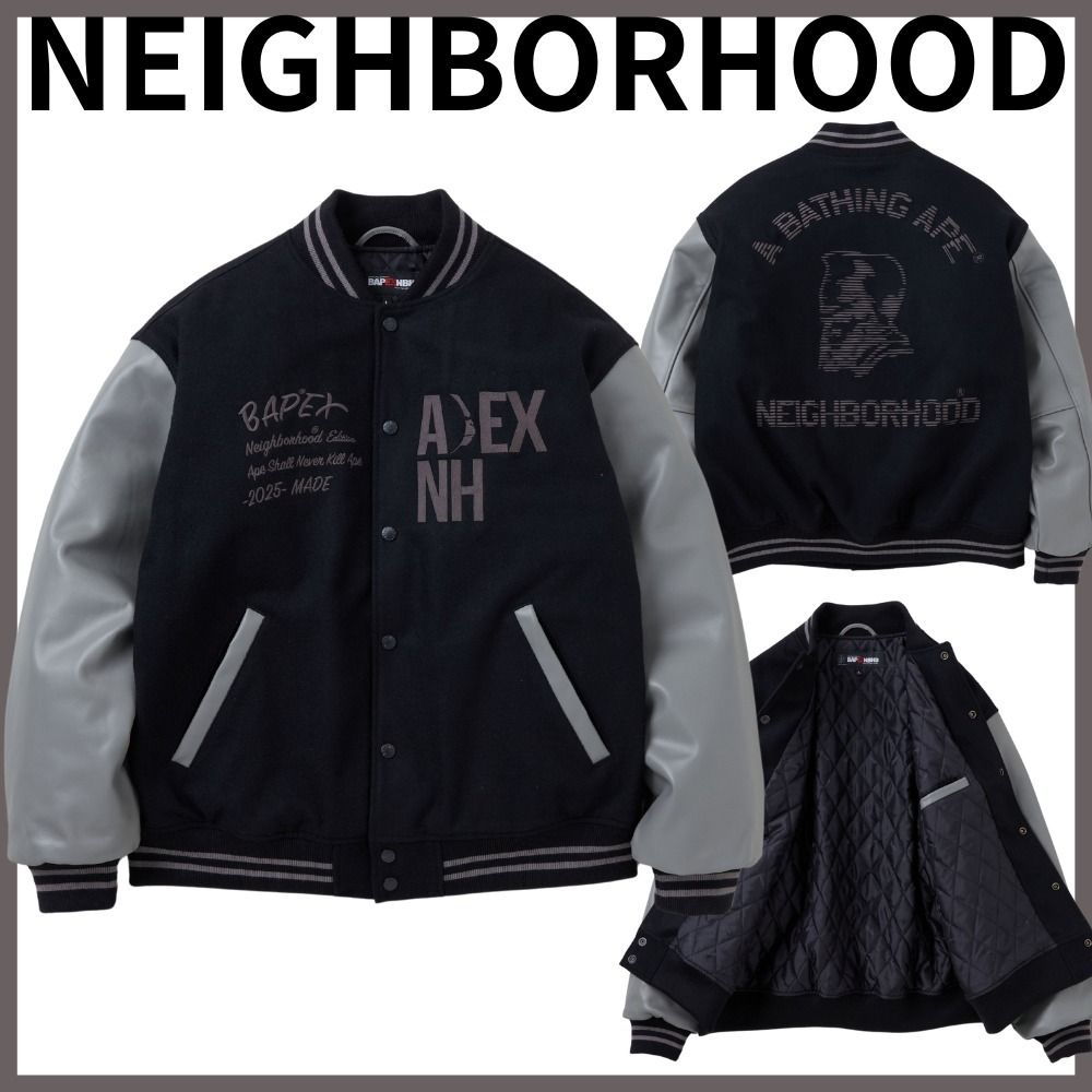 NEIGHBORHOOD】BAPE X NBHD - VARSITY JACKET_NH ver (Neighborhood