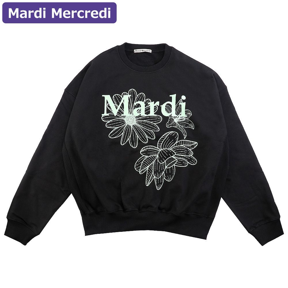 即発】MARDI MERCREDI SWEATSHIRT TRIPLE FLOWER 韓国 (Mardi Mercredi