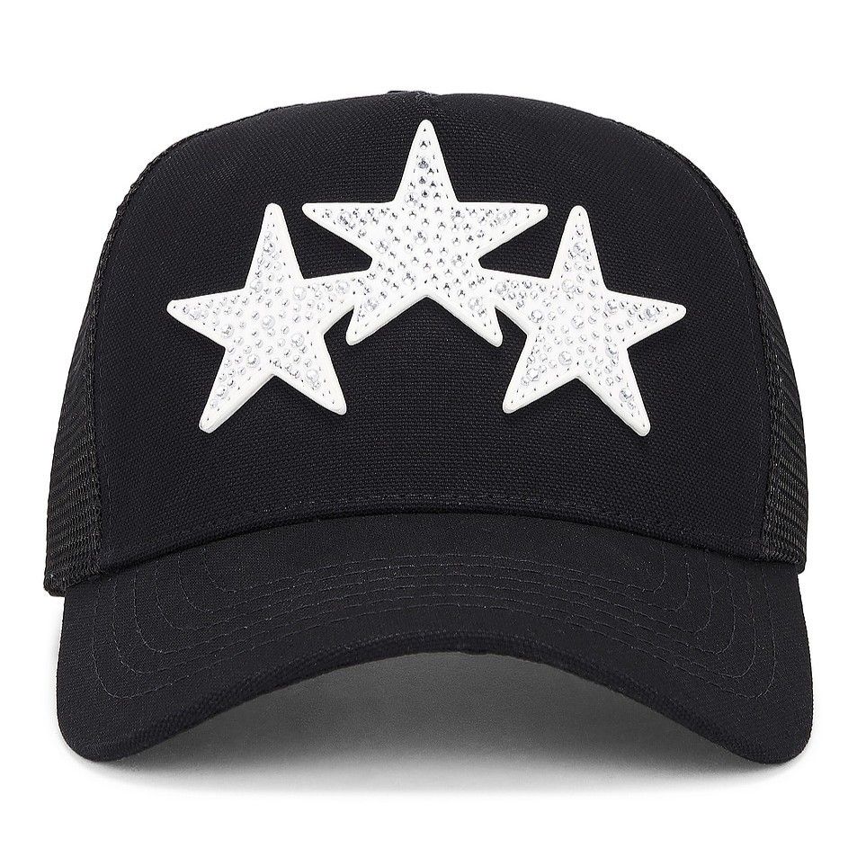 AMIRI】クリスタル 3 スター トラッカー ハット 格上スタイル (AMIRI