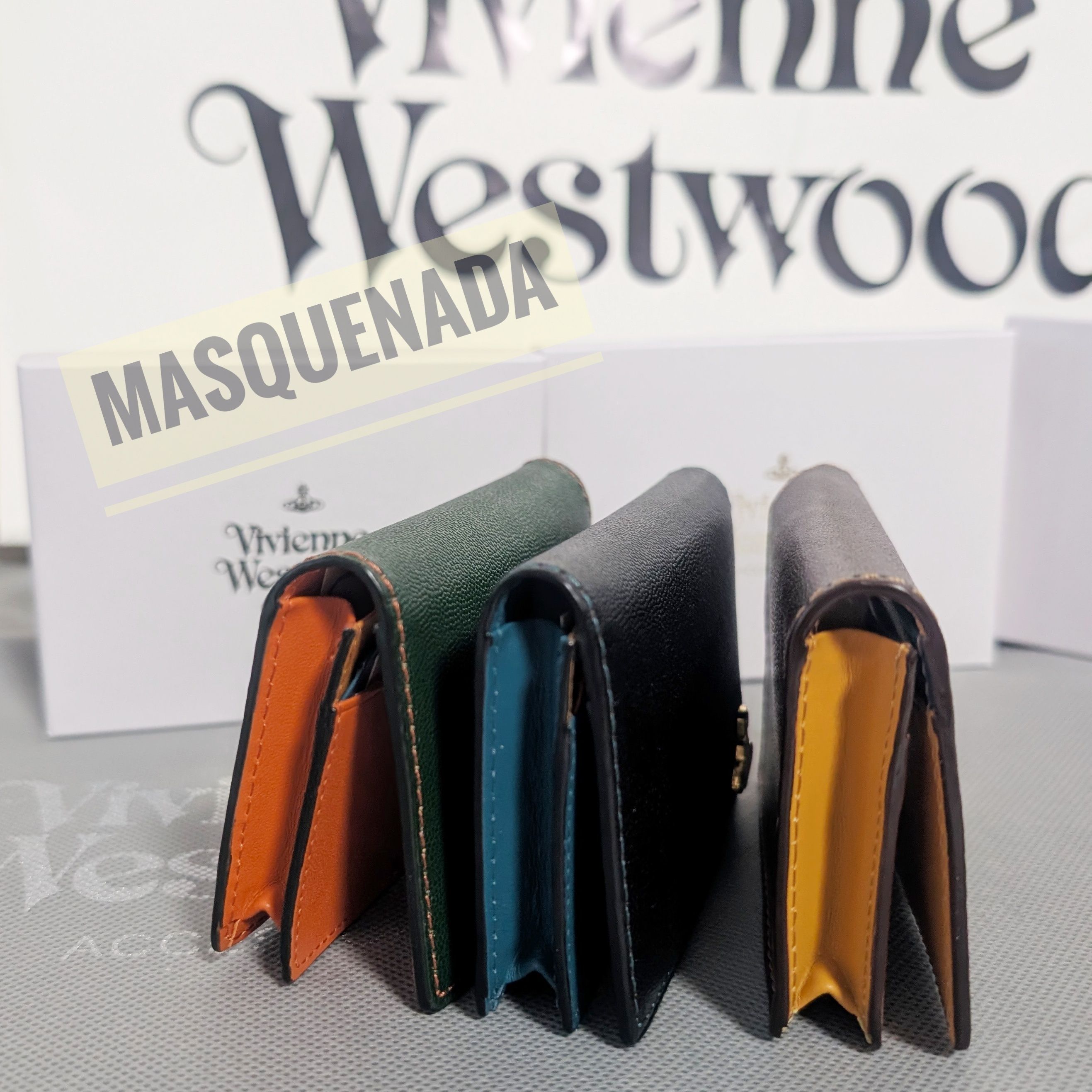 国内即発送☆Vivienne Westwood カラーブロック 名刺入れ (Vivienne