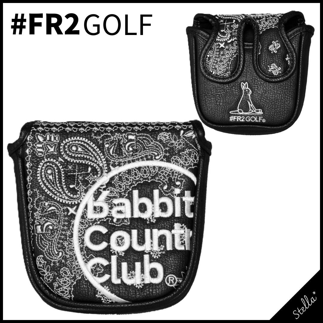 □＃FR2 GOLF□大人気 刺繍ペイズリー柄ヘッドカバーマレット