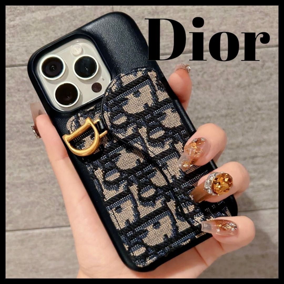 カードスロット付き】Dior iPhoneケース 15 Pro (Dior/iPhone