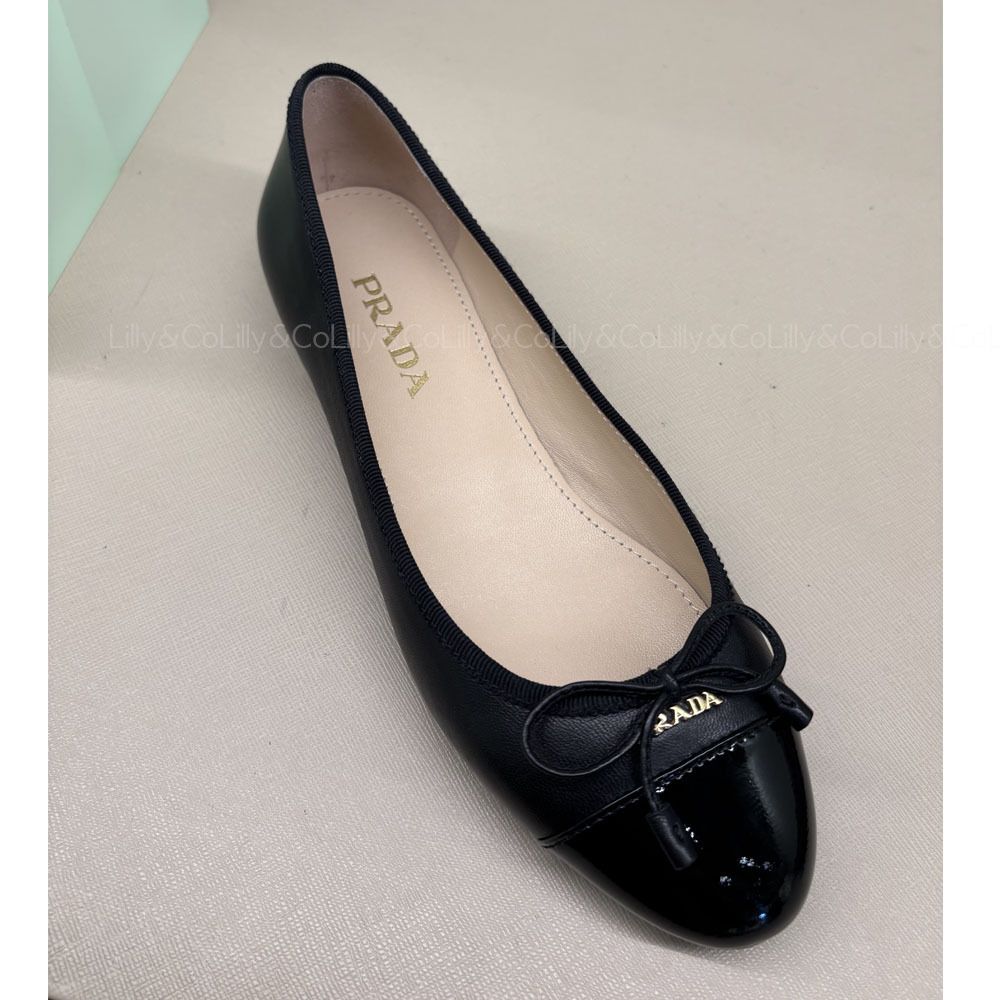 PRADA☆ロゴバレリーナ (PRADA/バレエシューズ) 1F889D【BUYMA】