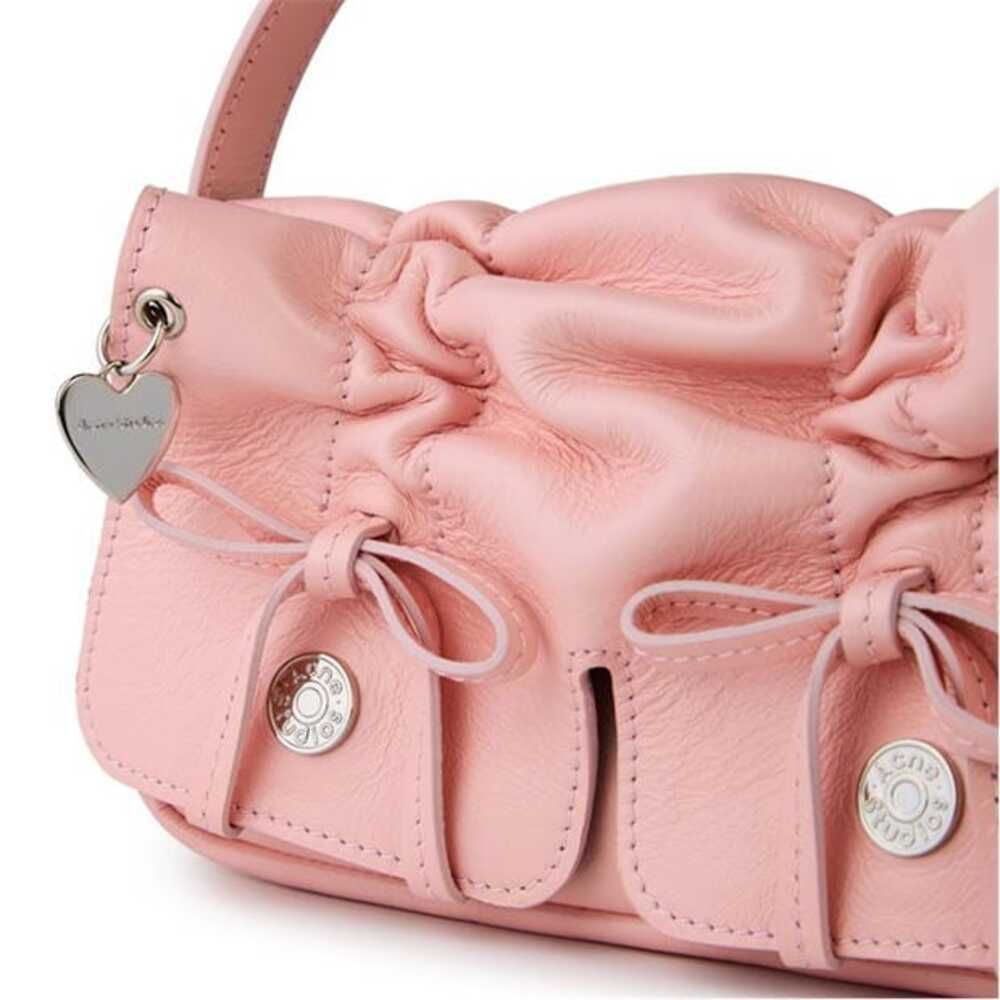 Acnestudios】アクネ ショルダーバッグ 2WAY リボン BR/ピンク (Acne