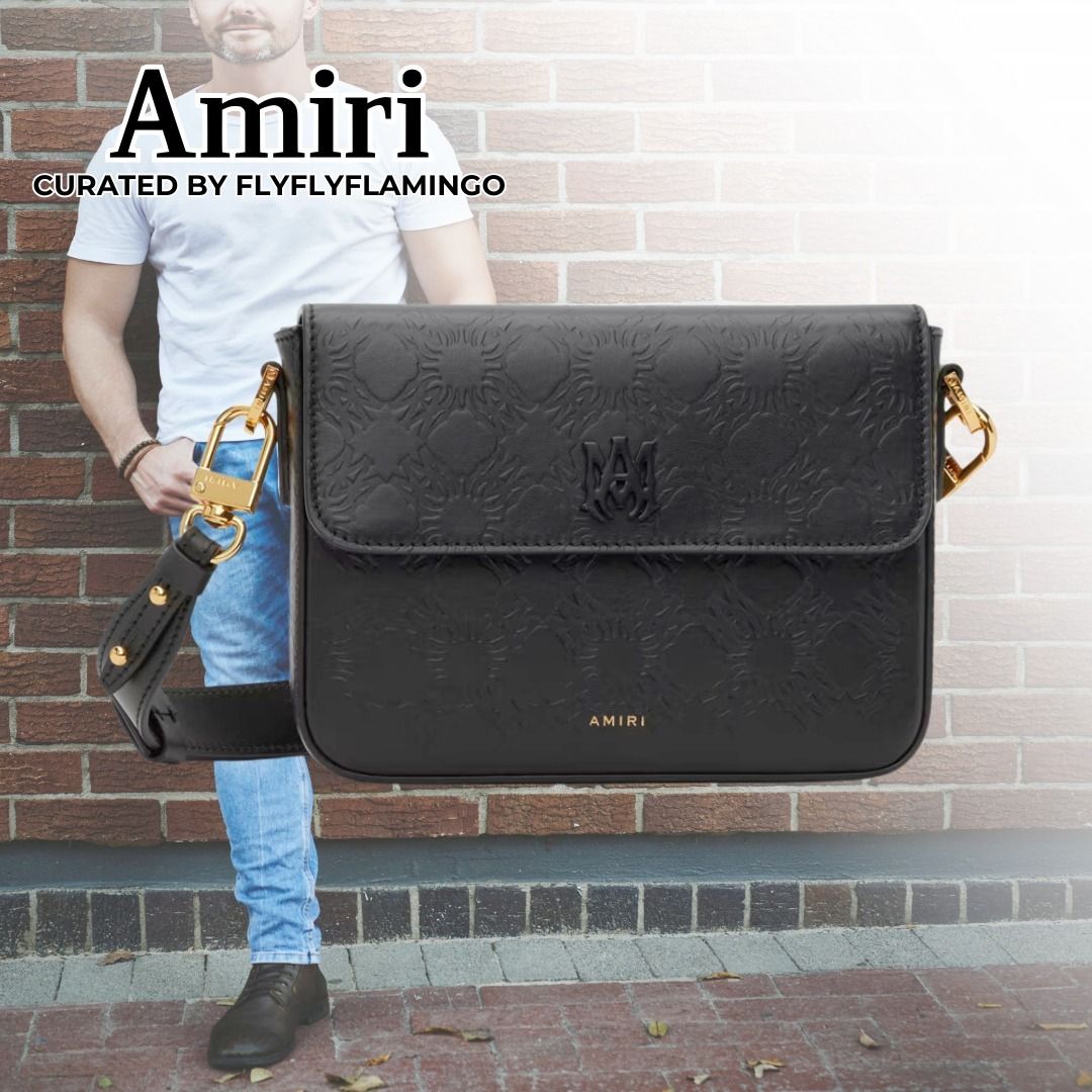 Amiri【アミリ】モノグラム柄！レザークロスボディーバッグ (AMIRI