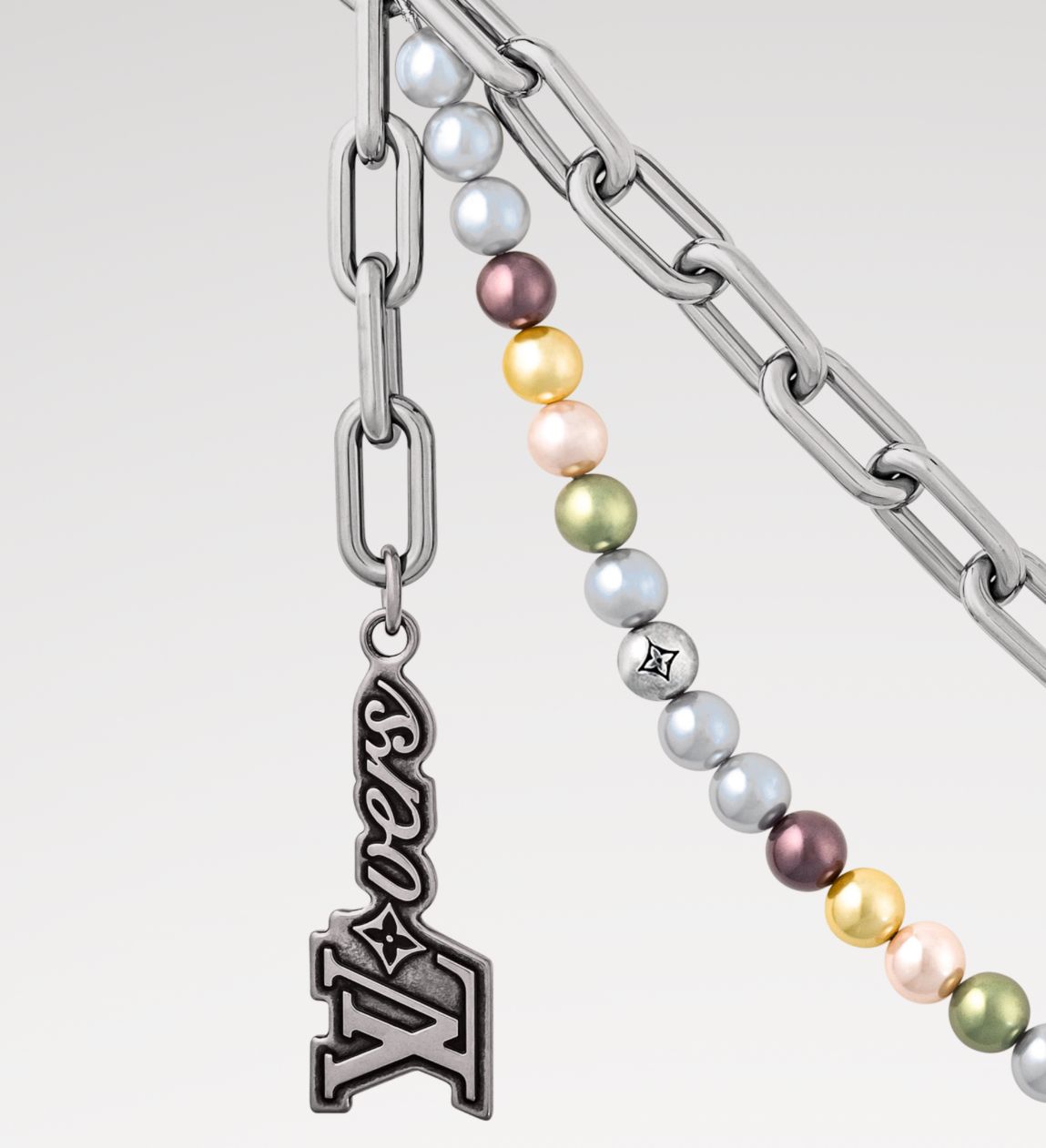 ◇平野紫耀着用◇LV バッグチャーム・チェーンベルト パール (Louis