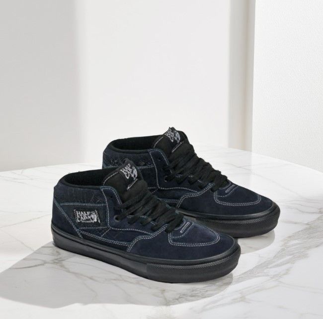 VANS SKATE HALF CAB WEB DARK GREY/BLACK バンズ スニーカー (VANS