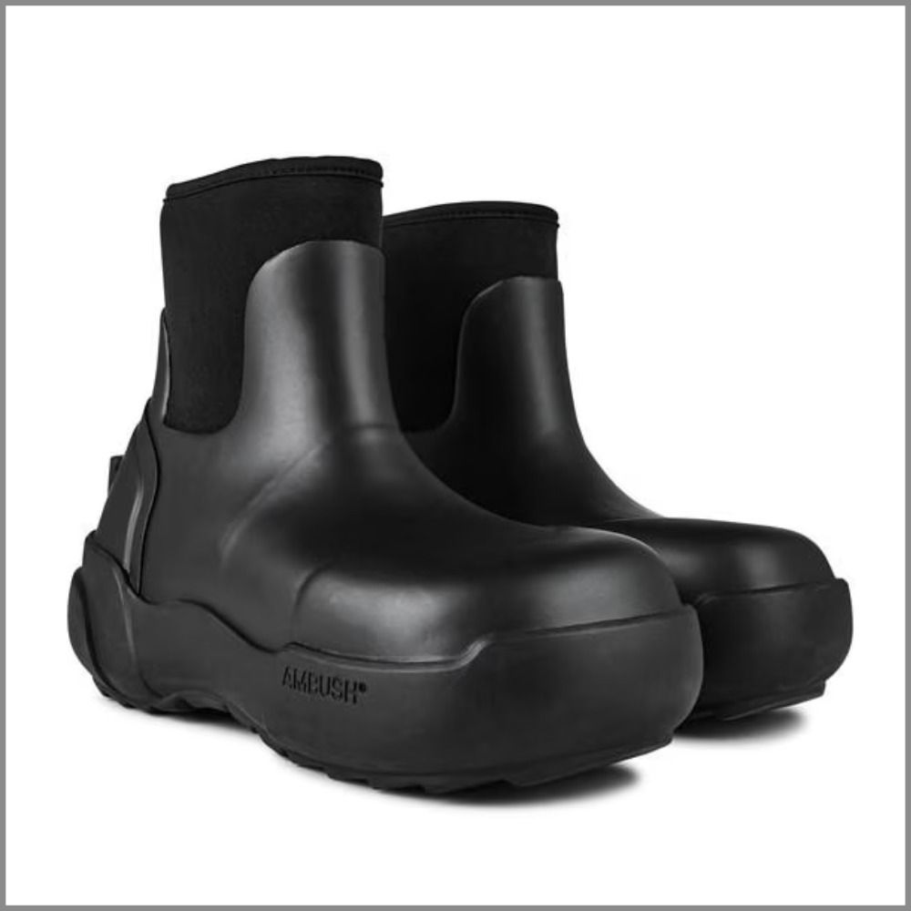 AMBUSH】 アンブッシュ ブラック ラバー ブーツ 関税送料込 (AMBUSH