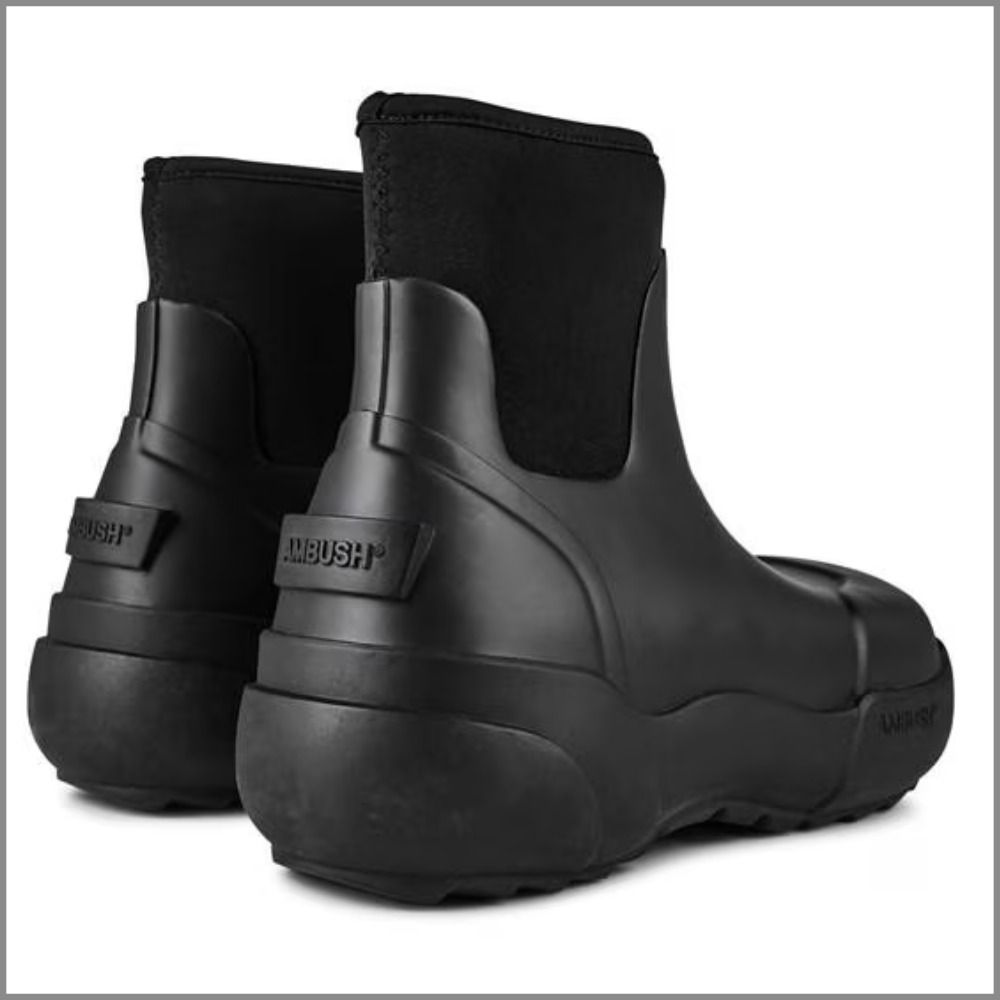 AMBUSH】 アンブッシュ ブラック ラバー ブーツ 関税送料込 (AMBUSH