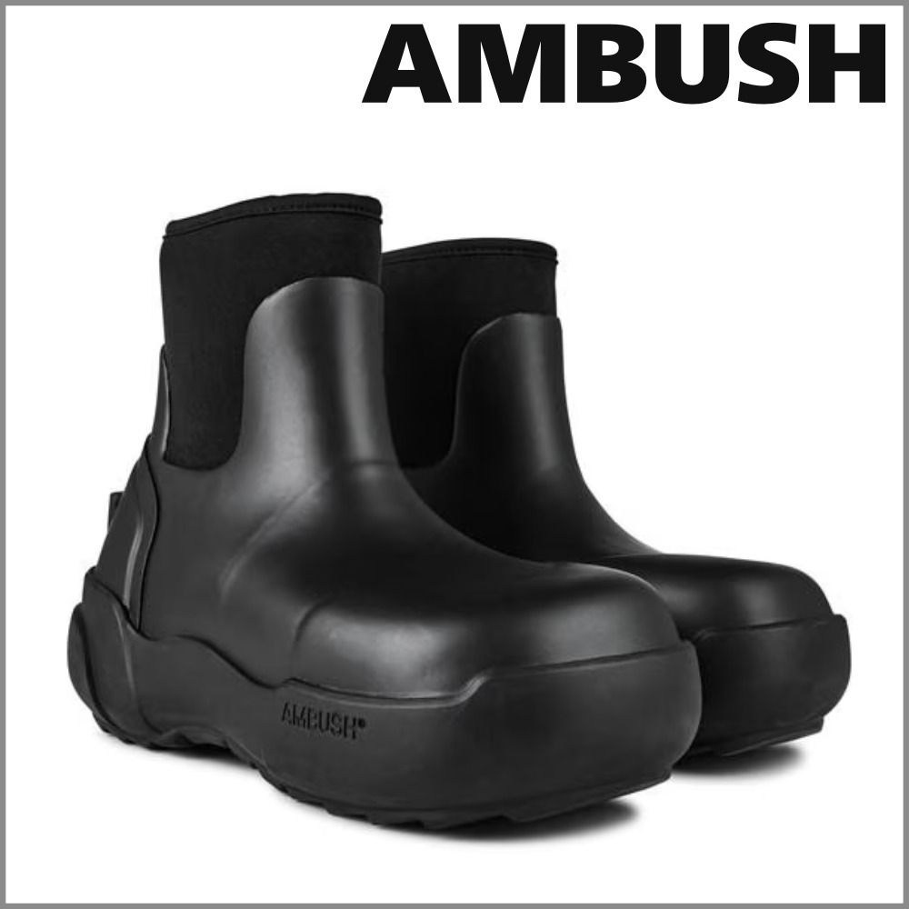 AMBUSH】 アンブッシュ ブラック ラバー ブーツ 関税送料込 (AMBUSH