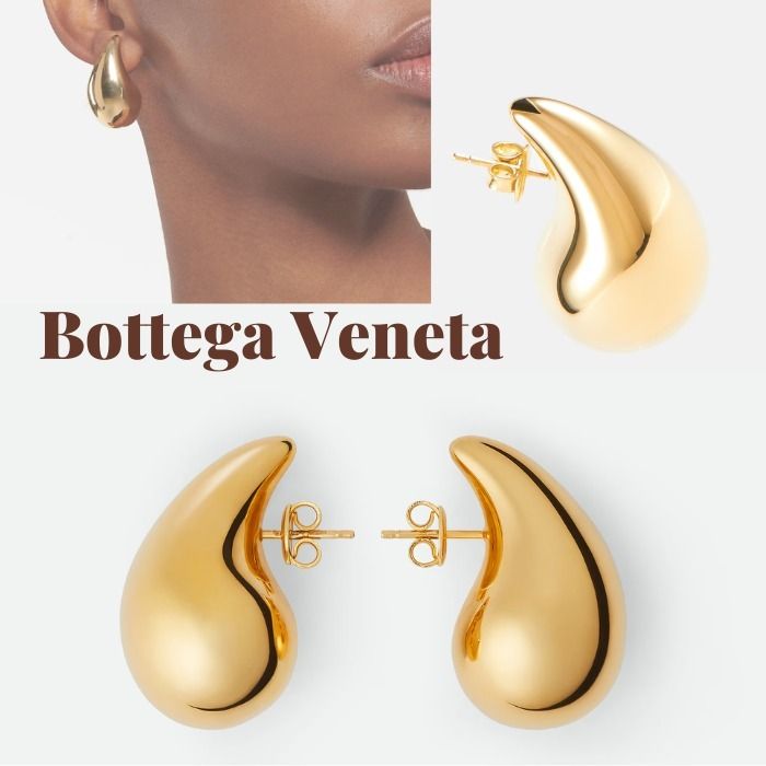 滝沢眞規子さん愛用】ボッテガヴェネタ ドロップ ピアス YG (BOTTEGA