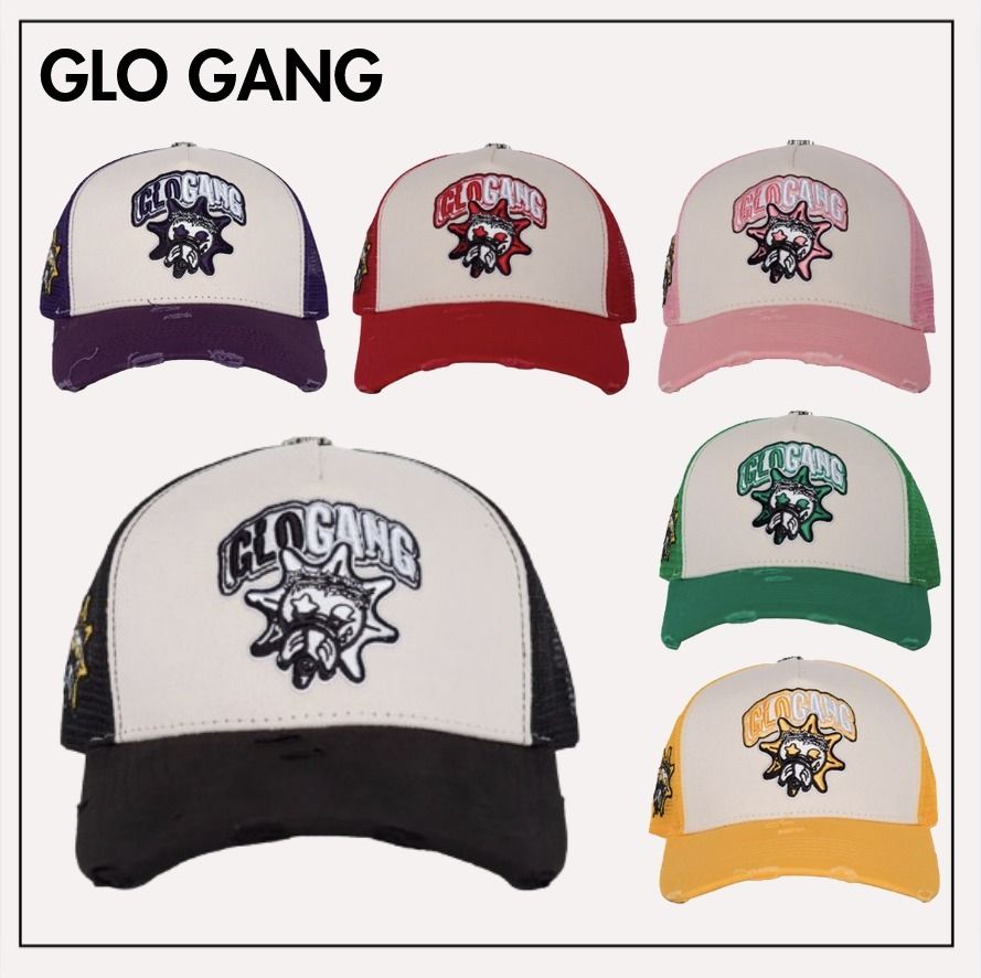 GLO GANG☆大人気 メッシュ トラッカーハット キャップ 6色 (Glo Gang