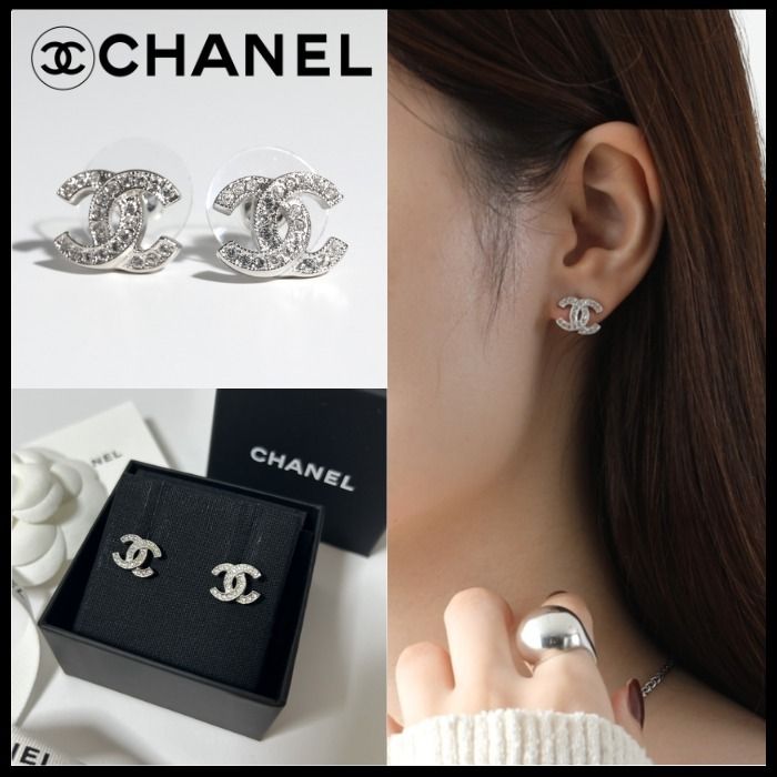 大人気定番ピアス♪】CHANEL CCロゴ ピアス (CHANEL/ピアス) ABE100