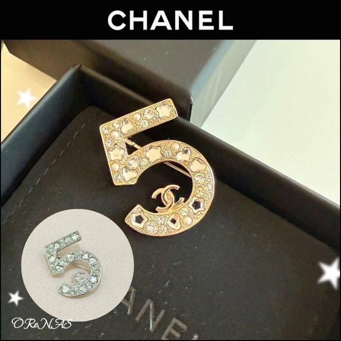 コーデのワンポイントに♪】CHANEL☆ブローチ 5 ココマーク (CHANEL