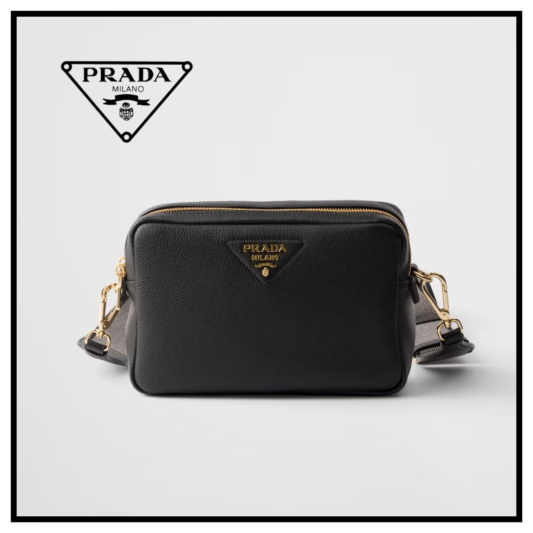 PRADA】ヴィッテロダイノソフトレザー スモール バッグ☆黒 (PRADA