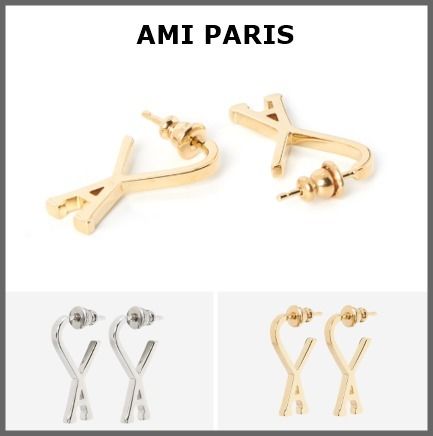 AMI PARIS アミパリス ハート ロゴ ピアス Earring (AMI PARIS/ピアス