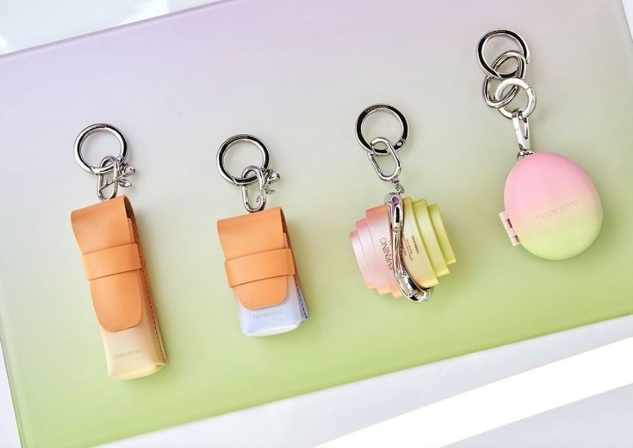 TAMBURINS] Perfume Balm + Leather Wear Case Keyring SET (tamburins