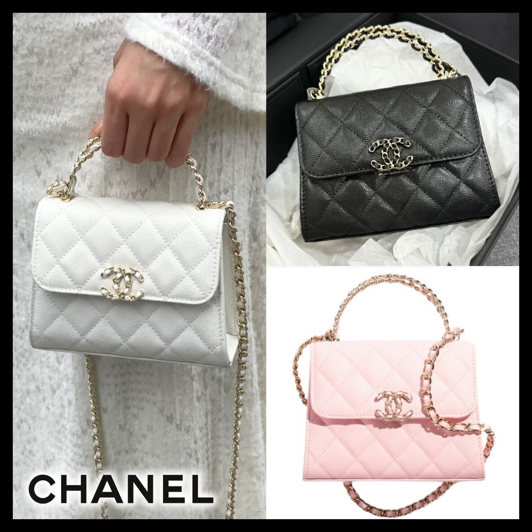 可愛く上品に♪】CHANEL Kelly チェーン クラッチバッグ ミニ (CHANEL