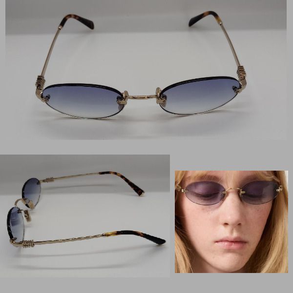 MIU MIU】ラウンド リムレス サングラス 国内発送 (MiuMiu/サングラス