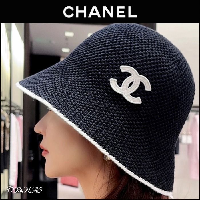 かわいい♡】CHANEL 帽子 バケットハット クロシェハット (CHANEL