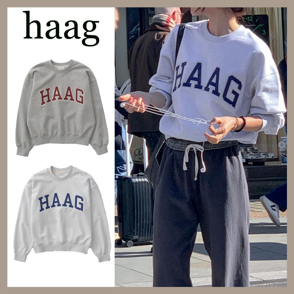 haag】a haag sweatshirt☆韓国 人気☆トレーナー (haag/スウェット