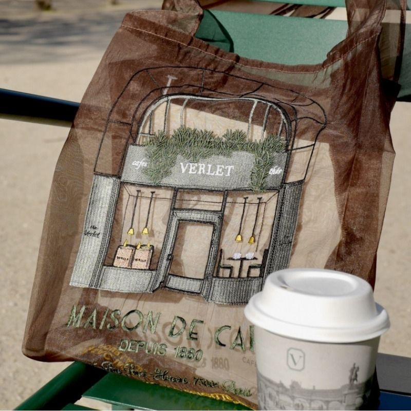 ☆パリ限定☆【ブリジットタナカ】カフェ ヴェルレ コラボトート