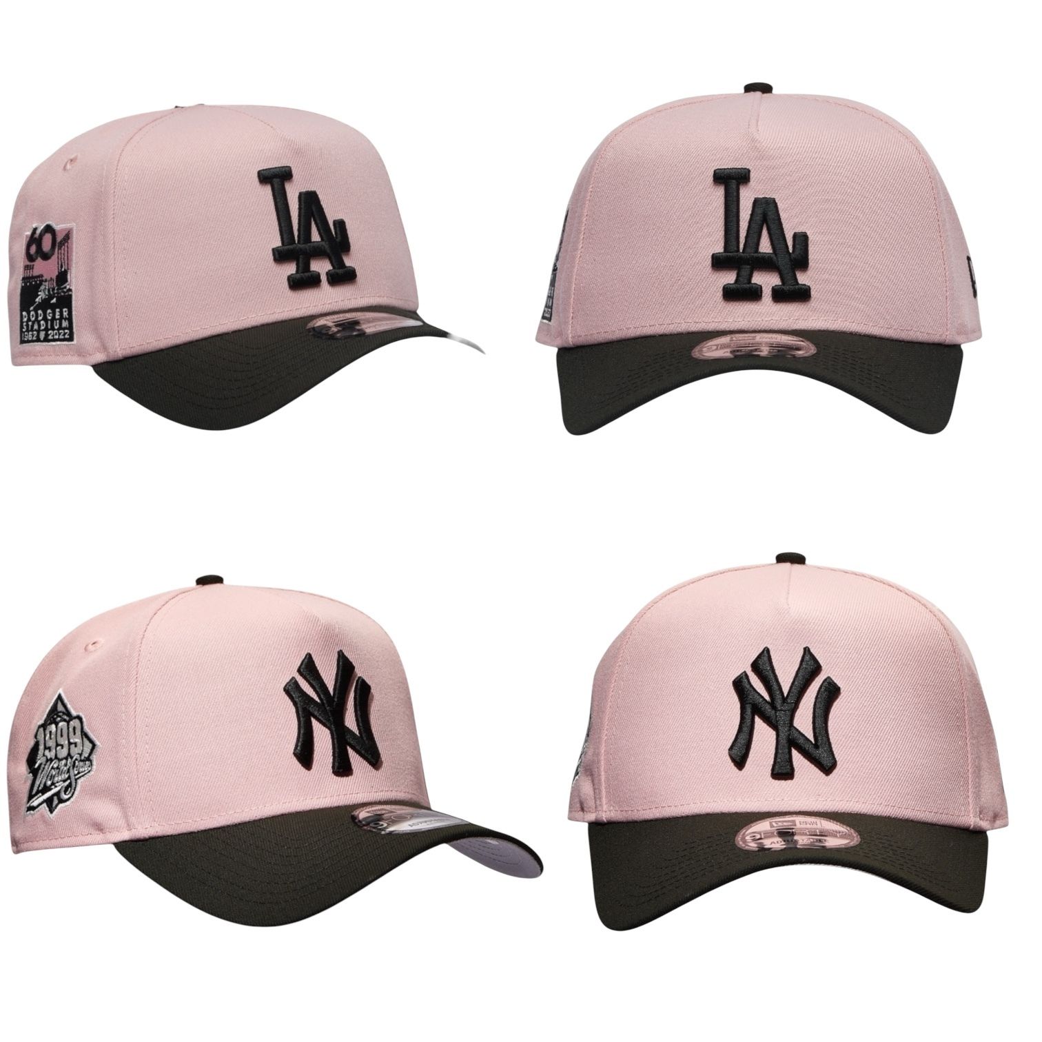 海外限定！ LA ニューエラ キャップ ドジャース 逆ロゴ ピンク