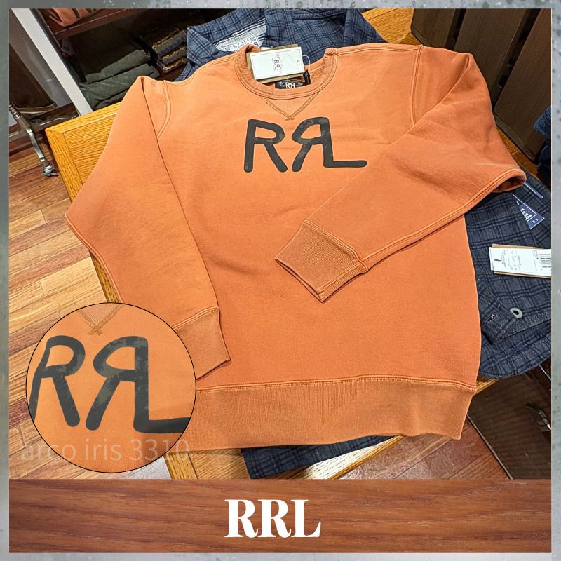 RRL】RRLランチロゴスウェットシャツ (RRL/スウェット・トレーナー