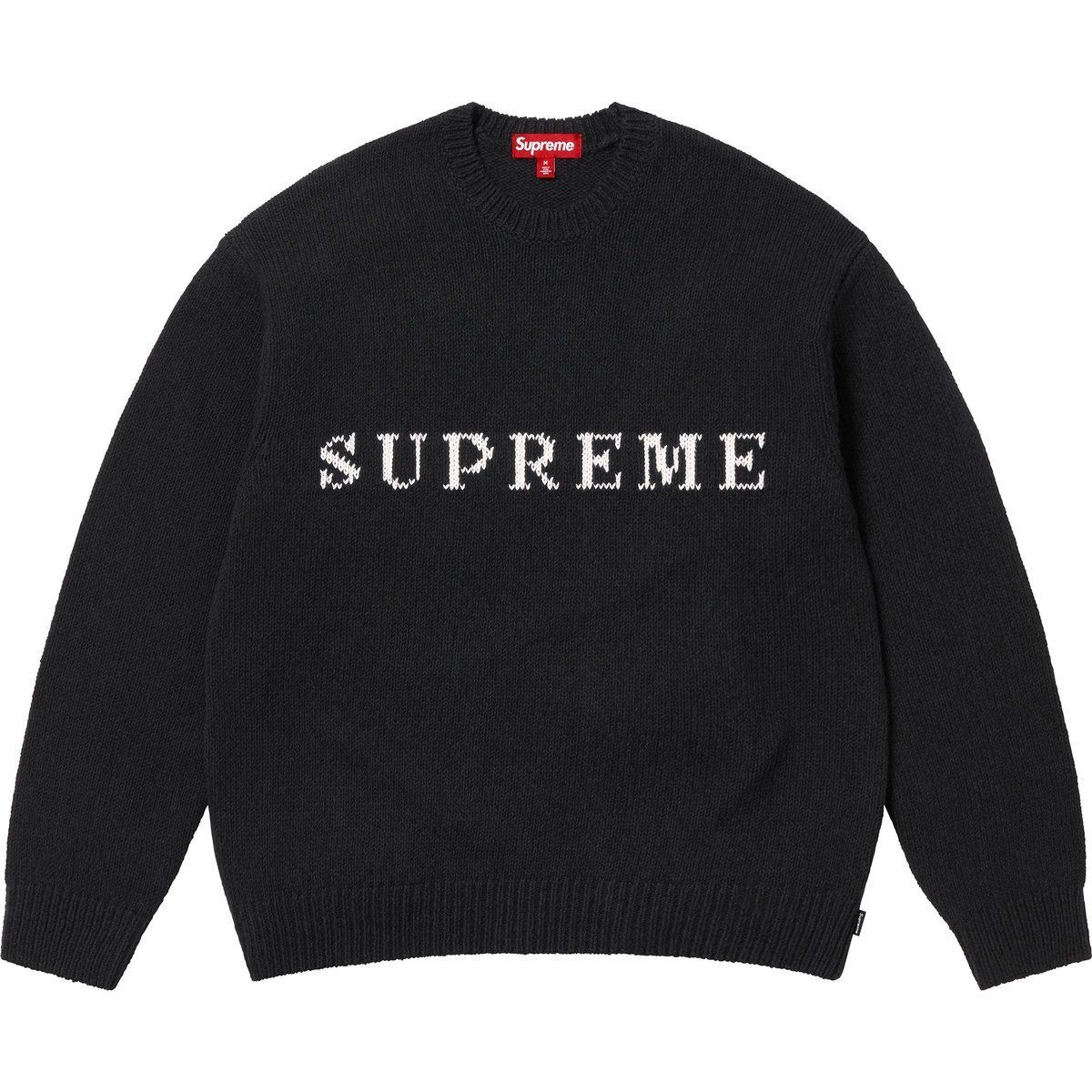 Supreme】☆Contrast Logo Sweater Black - 25SS☆大人気☆ (Supreme