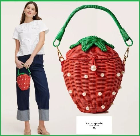 SPコラボ【Kate Spade × TARGET】 イチゴのかごバッグ 限定品♪ (kate