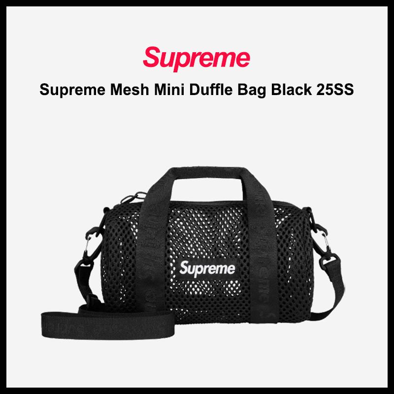 SUPREME】MESH MINI DUFFLE BAG BLACK 25SS (Supreme/トートバッグ