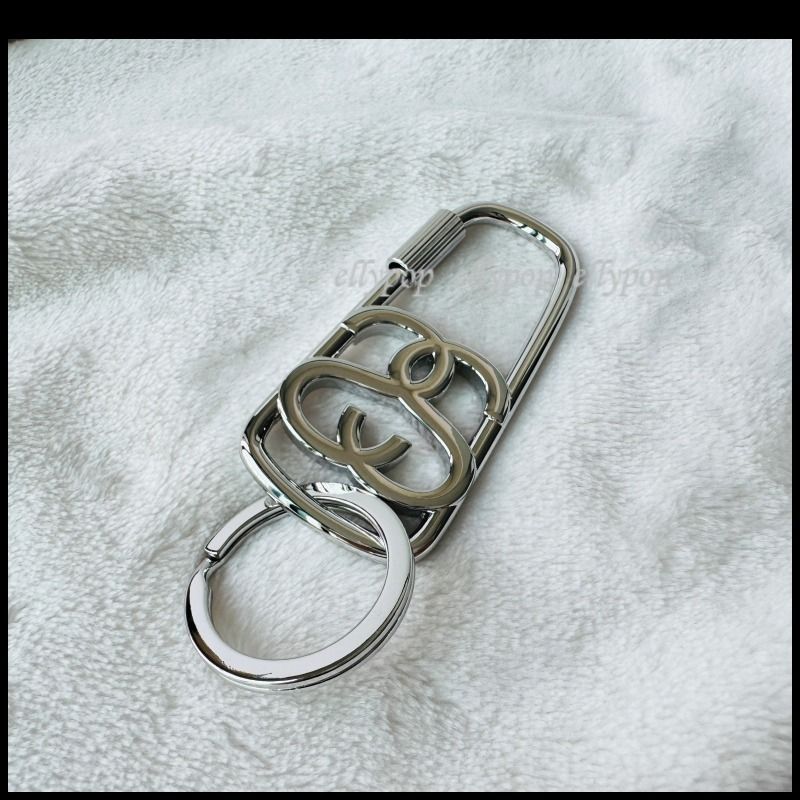 Stussy SS Link Twist Carabiner Brushed Nickel ステューシー (STUSSY