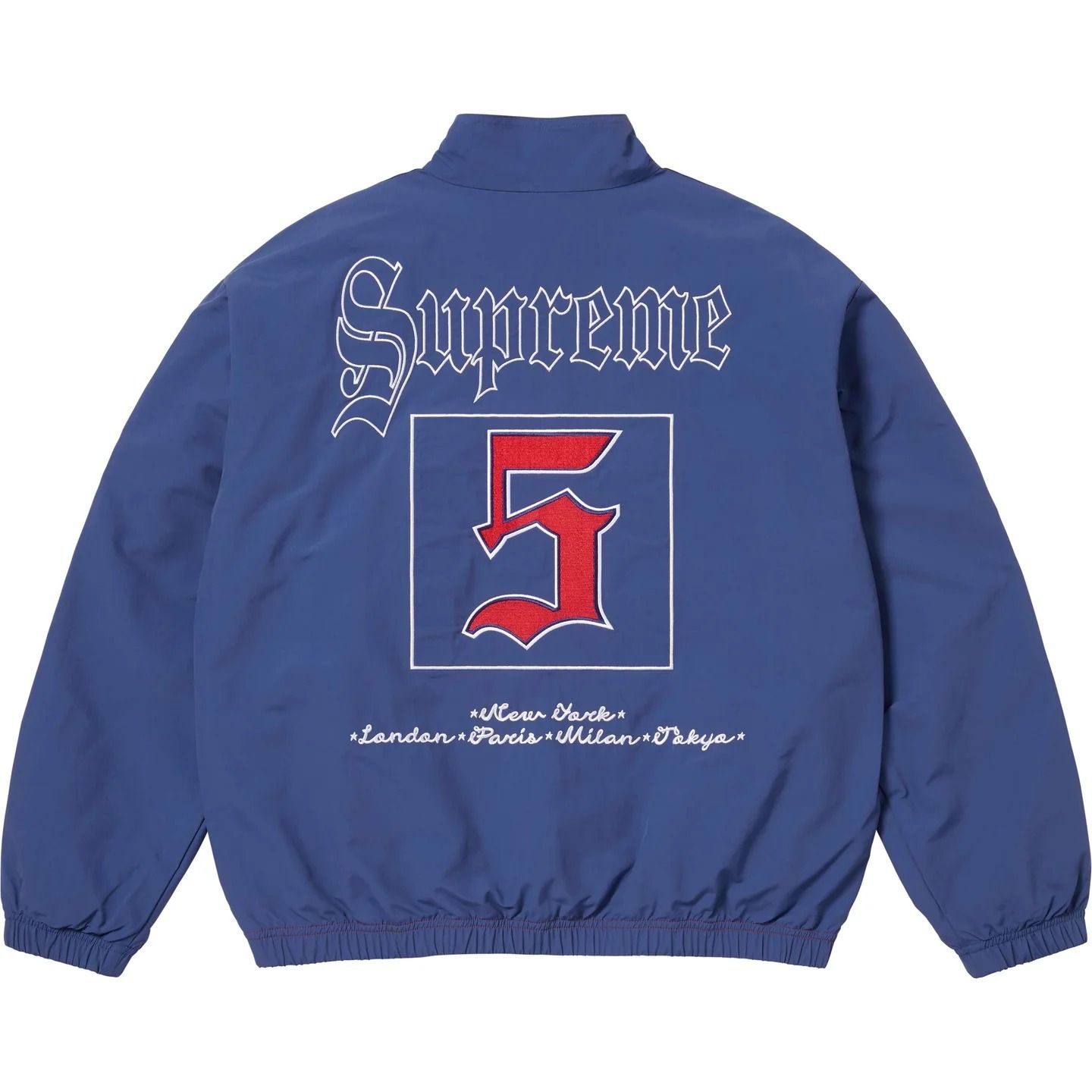 SUPREME】Old English Track Jacket Light Navy - 25SS (Supreme