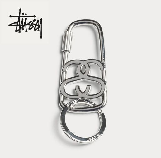 STUSSY】SS LINK TWIST CARABINER (STUSSY/キーホルダー・キーリング