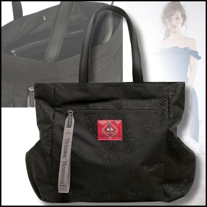 Vivienne Westwood 】TANGLED ORB JACQUARD HENRY トートM (Vivienne