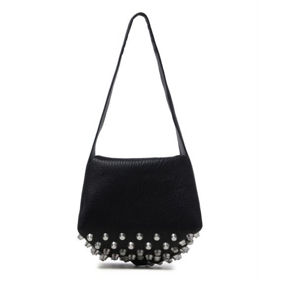 アレキサンダーワン スタッズレザーショルダーバッグ ブラック