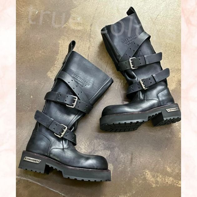 BALENCIAGA バレンシアガ 25FW ベルト装飾 Venom ハイブーツ