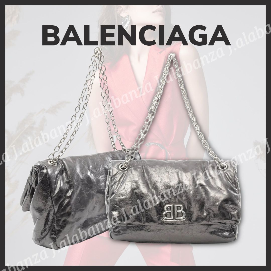 バレンシアガ☆モナコ ミディアム チェーン ショルダーバッグ