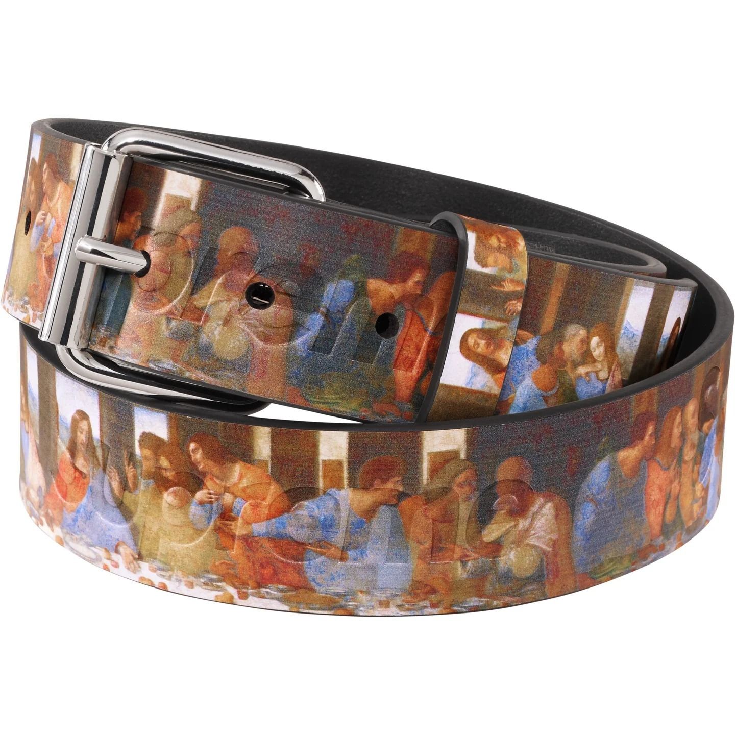 Supreme】Last Supper Leather Belt Multicolor - 25SS (Supreme