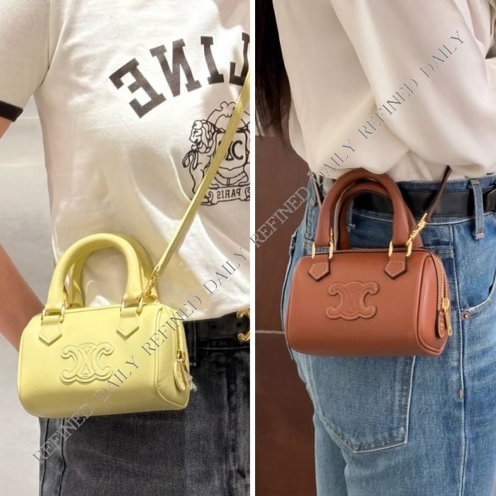 すぐ届く】セリーヌ ミニ ボストン / スムースカーフスキン (CELINE