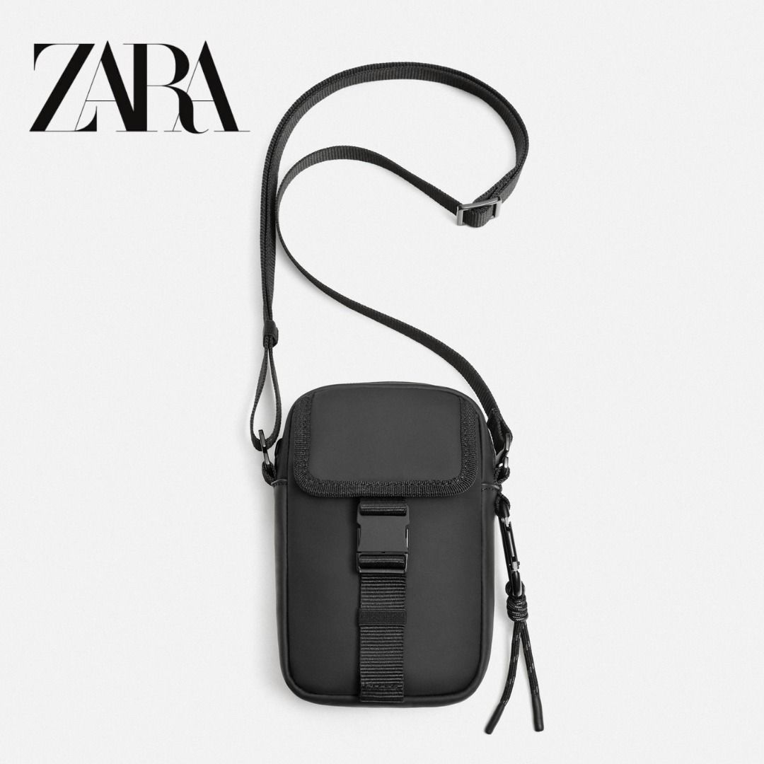 ZARA］ラバーフィニッシュ クロスボディバッグ 3900/620 (ZARA