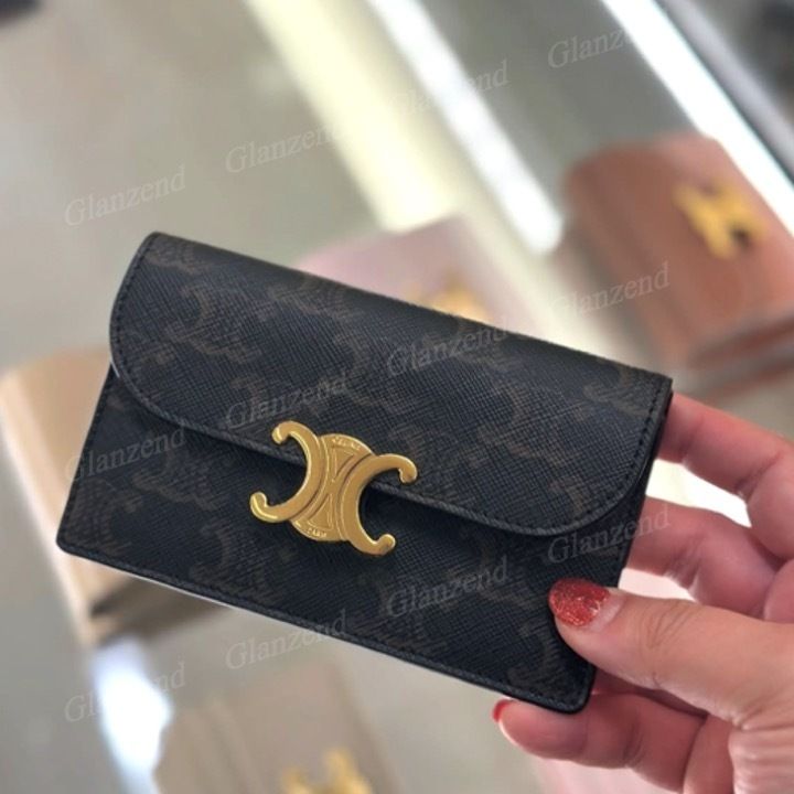 CELINE】トリオンフ フラップ付き ロングカードホルダー (CELINE
