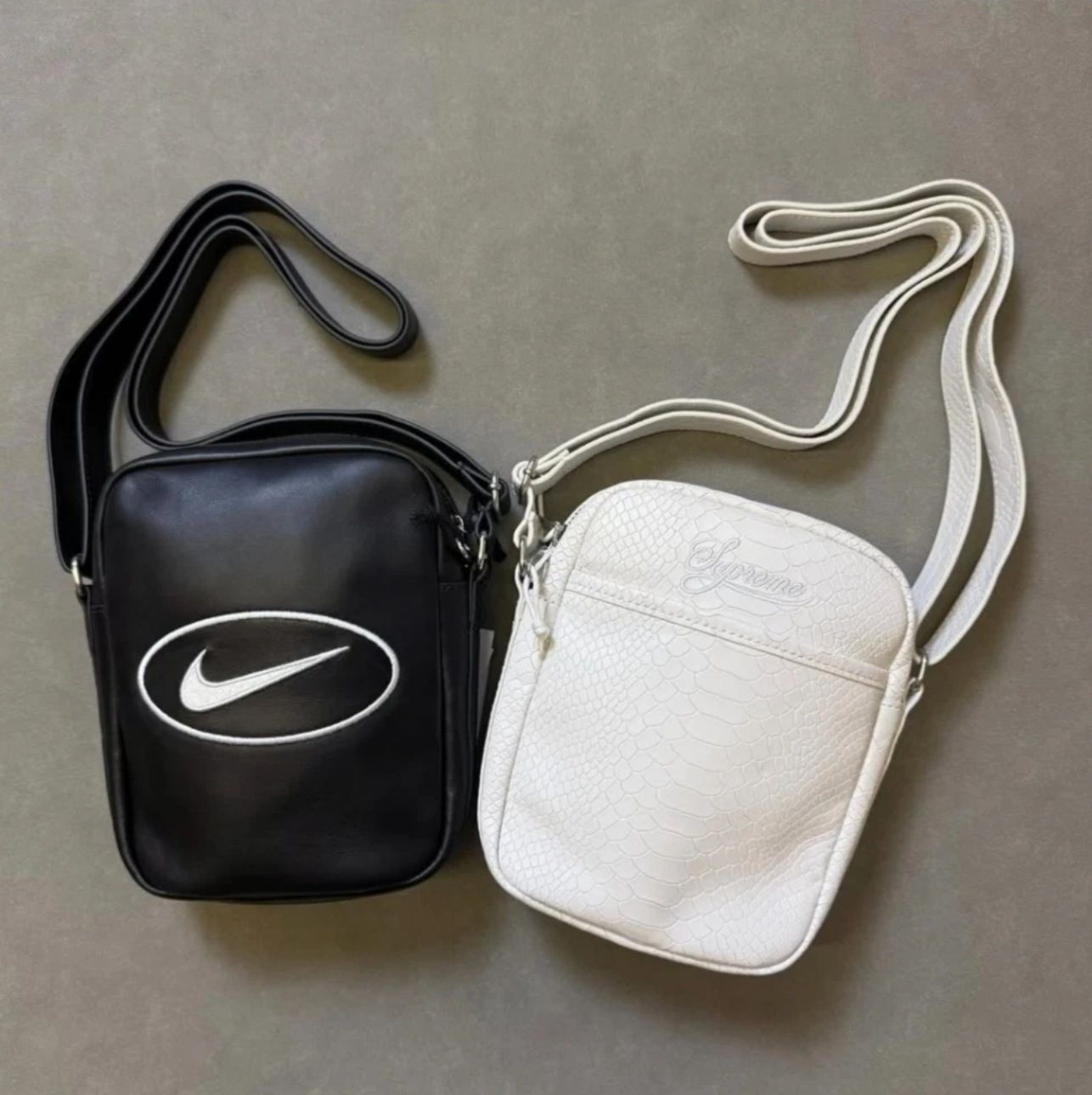 Supreme x Nike】Leather Shoulder Bag (Supreme/ショルダーバッグ