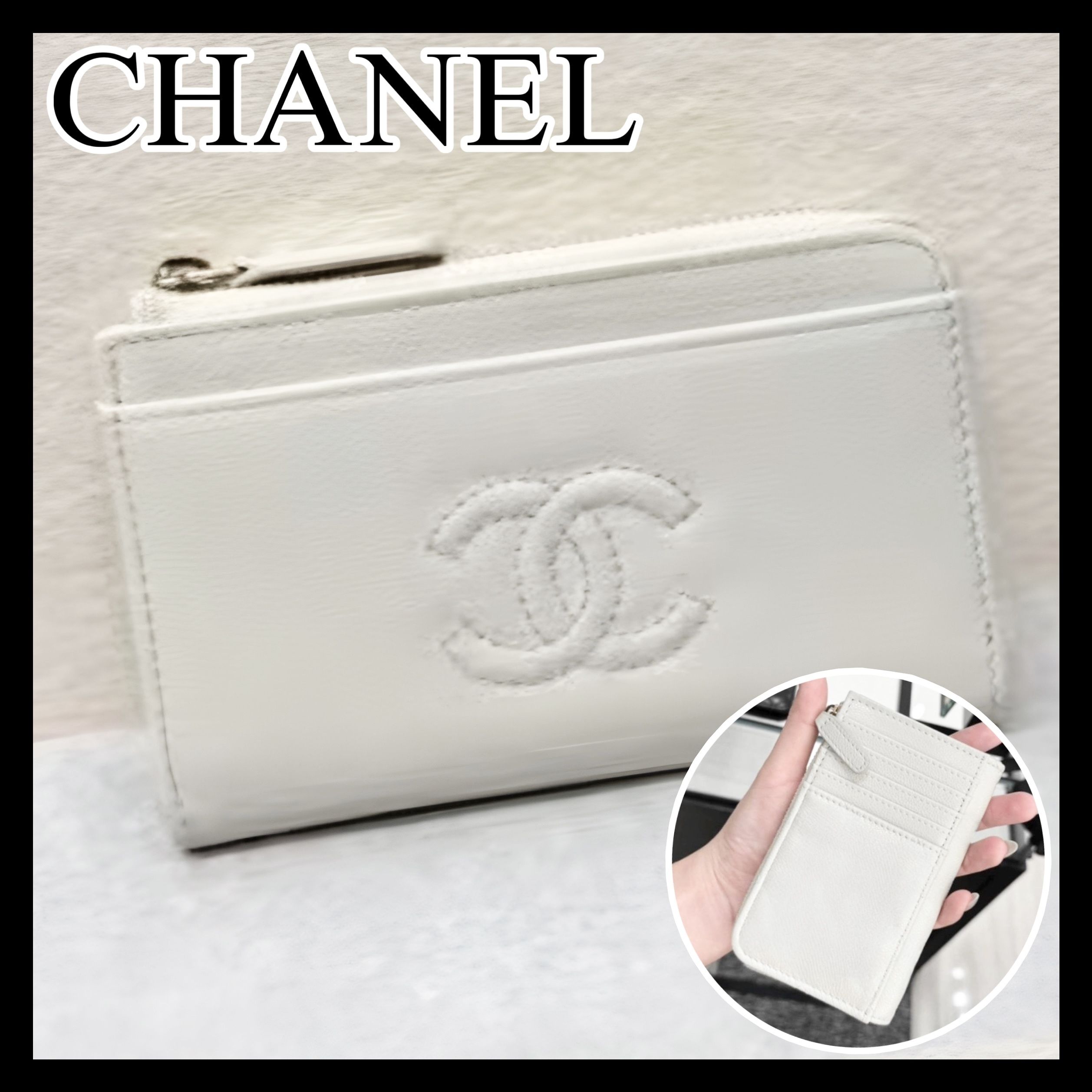 上品ステッチのCCロゴ♪》25A限定☆CHANEL フラグメントケース (CHANEL