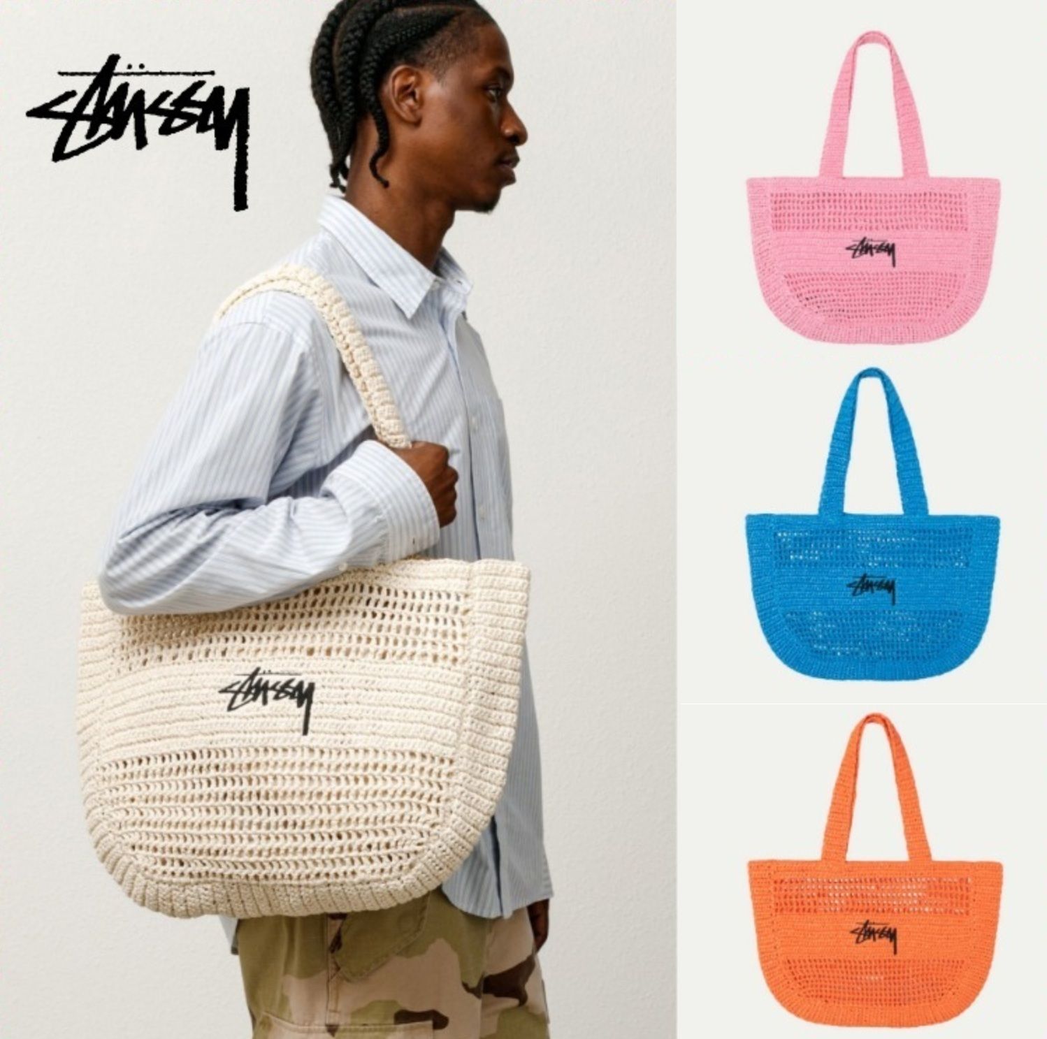 STUSSY】WOVEN TOTE BAG (STUSSY/トートバッグ) 120298504【BUYMA】