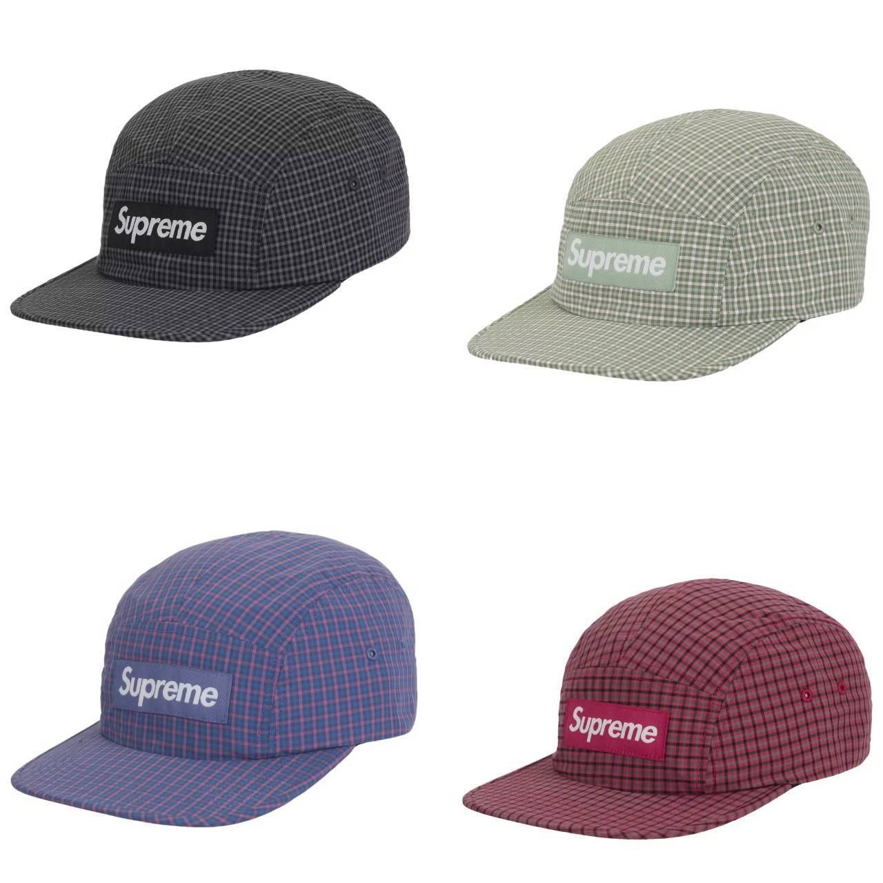 シュプリーム☆チェックキャップ☆Cordura Plaid Camp Cap (Supreme