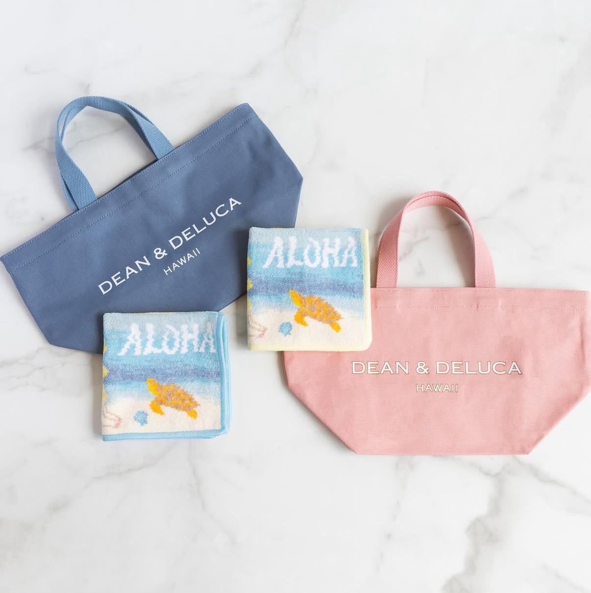 DEAN＆DELUCA ハワイ限定 キャンバストートバッグ ピンク S (小