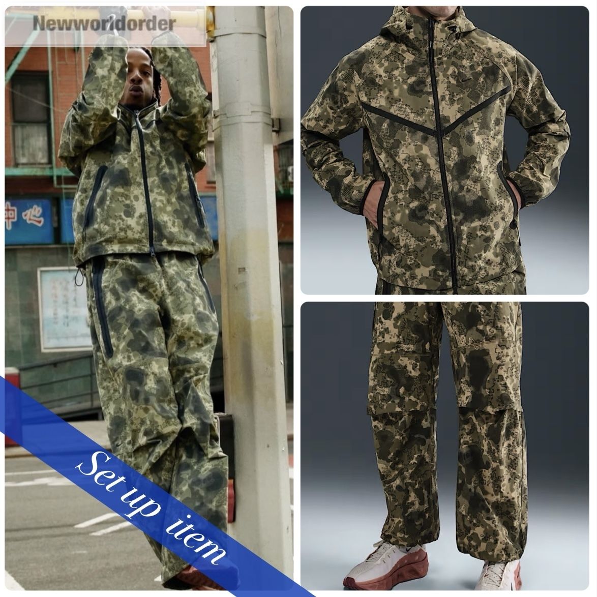 デジタルカモ】Nike テックジャケット＆パンツ セットアップ (Nike