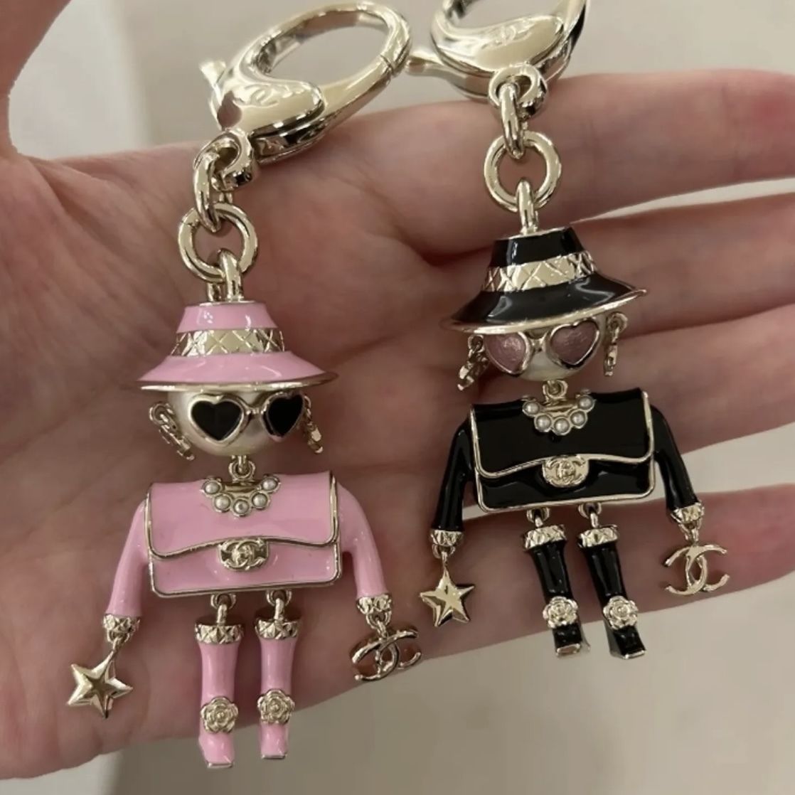 レア【CHANEL】可愛いバッグチャーム ココシャネルキーホルダー