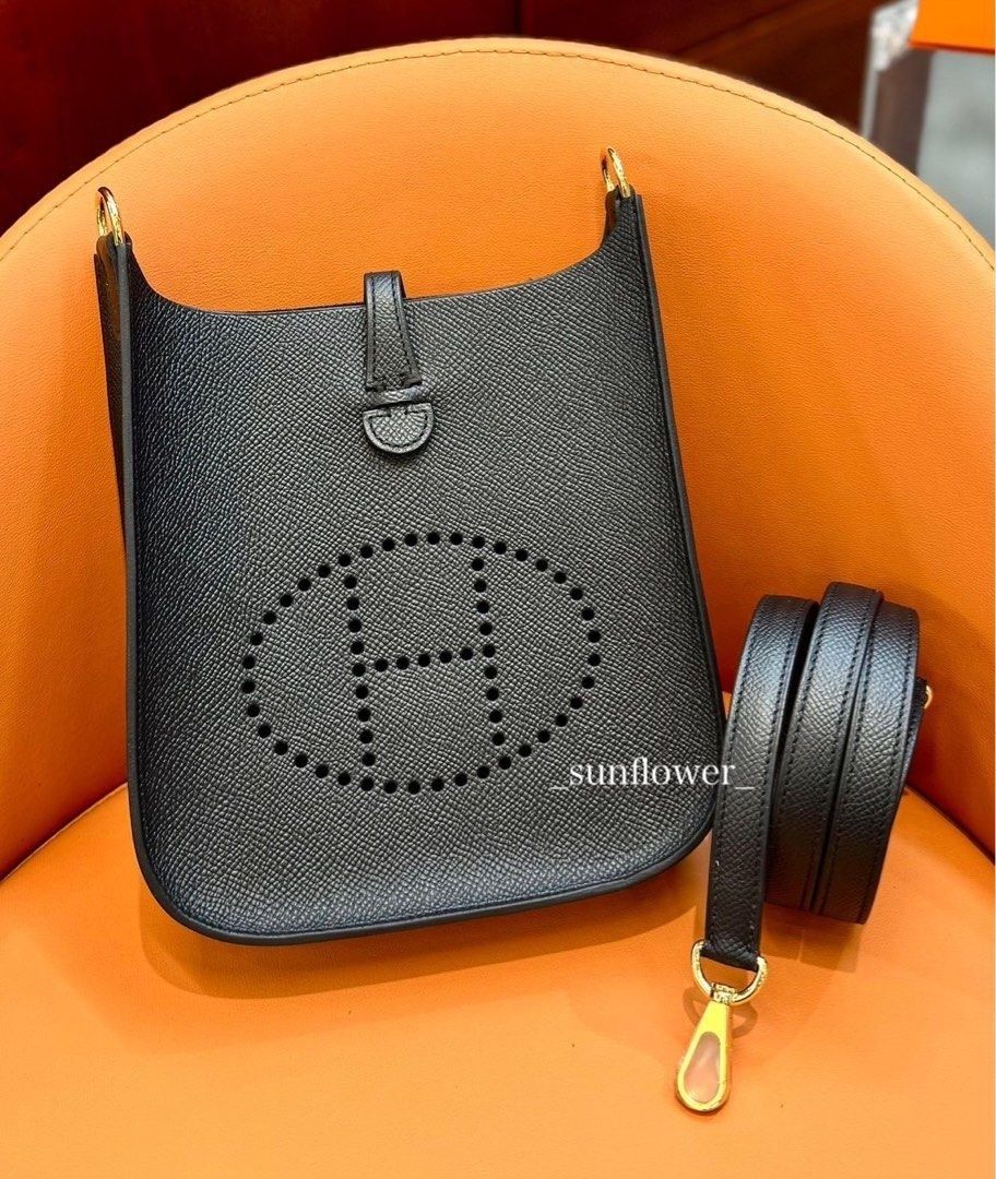 エルメス エヴリンミニ セリエ エプソン ノワール/G金具 (HERMES